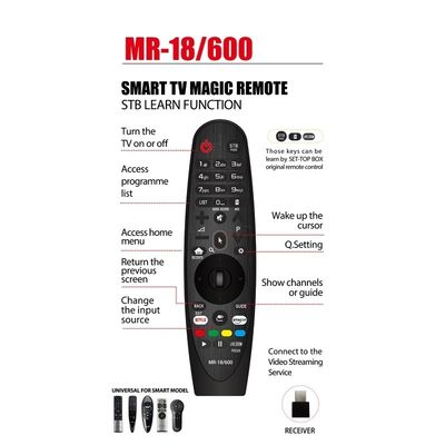 Μαγικός τηλεχειρισμός TV εναλλασσόμενου ρεύματος είμαι-HR650A για τον τρισδιάστατο έξυπνο δέκτη TV USB LG